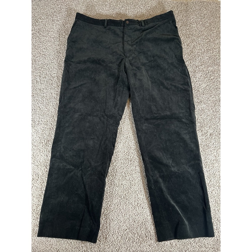 Polo Ralph Lauren Corduroy Trousers Men's 40x30‎ Black Preppy Vintage Adjustable